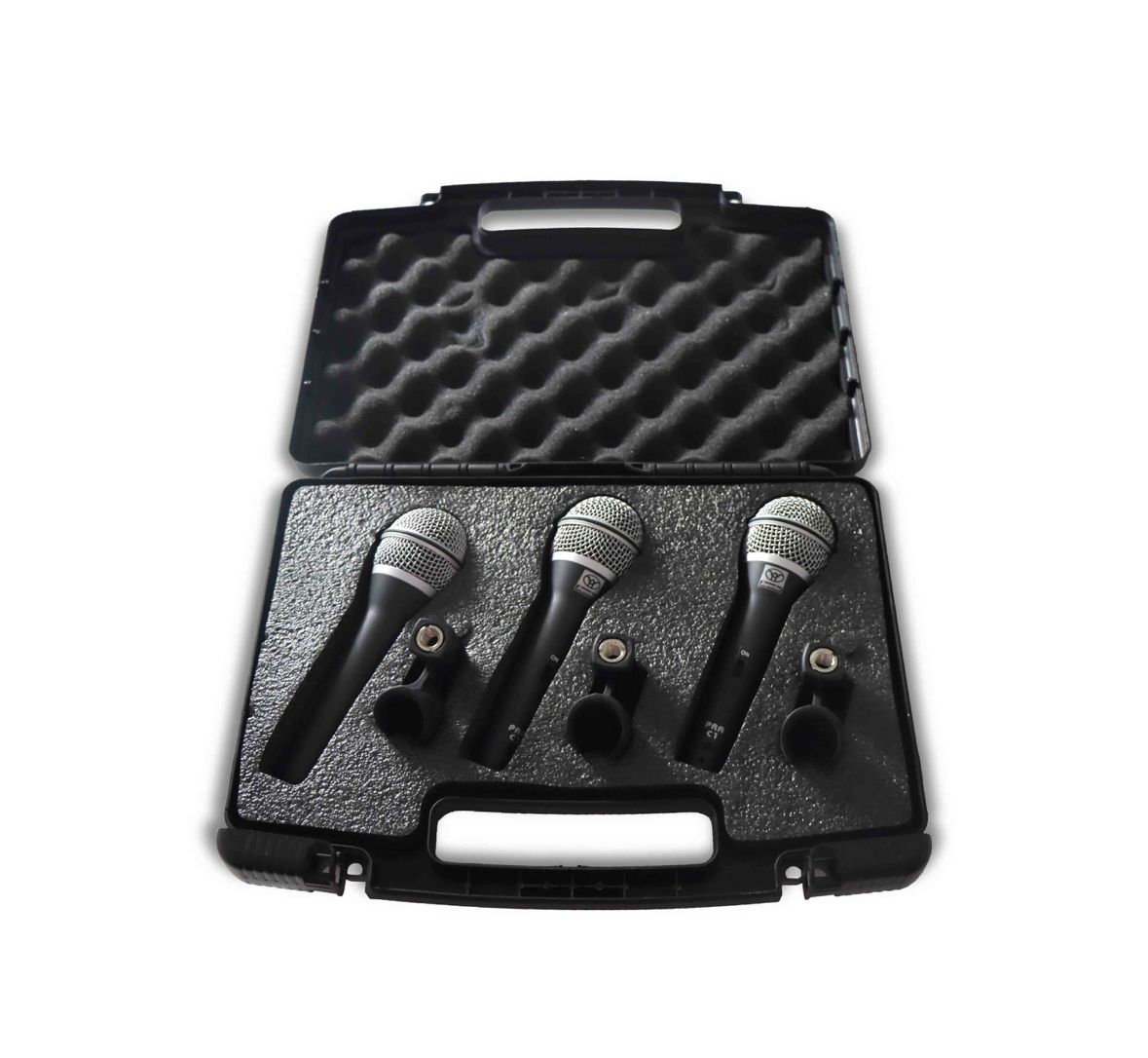 Set De 3 Piezas de Micrófonos Dinámicos P/Voz