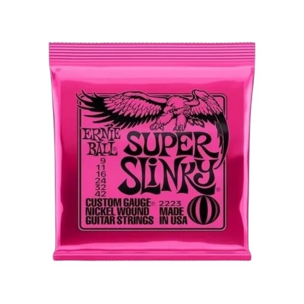 Cuerdas para guitarra eléctrica Super Delgadas Ernie Ball