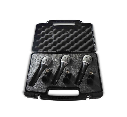 Set De 3 Piezas de Micrófonos Dinámicos P/Voz